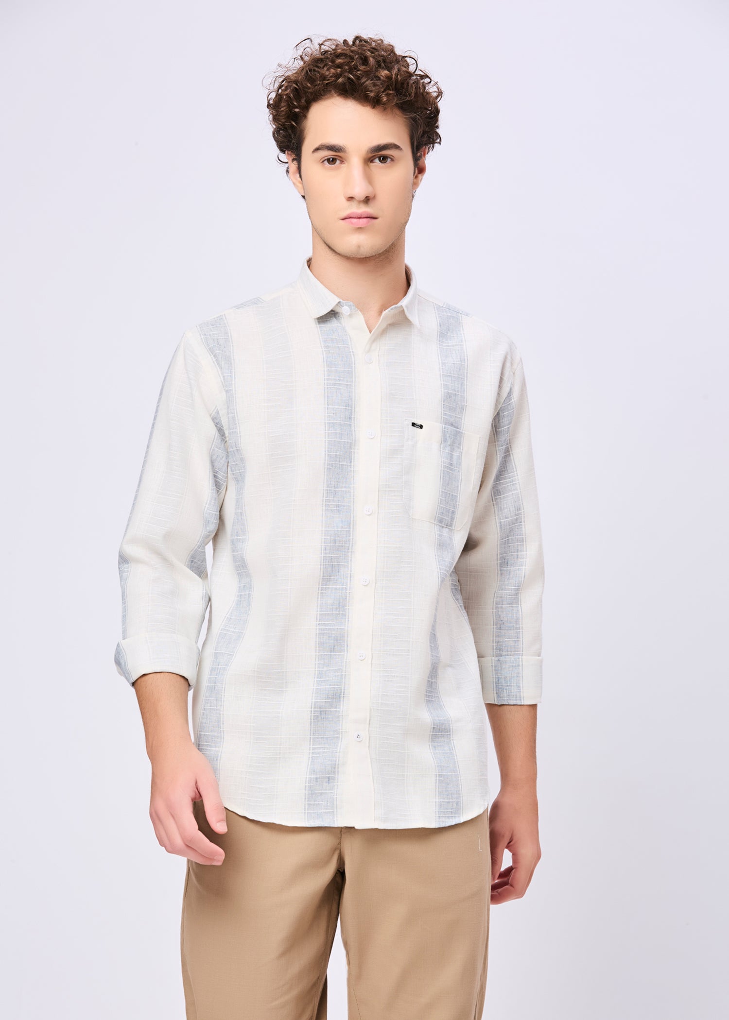 Foggy Striped Casual Shirt