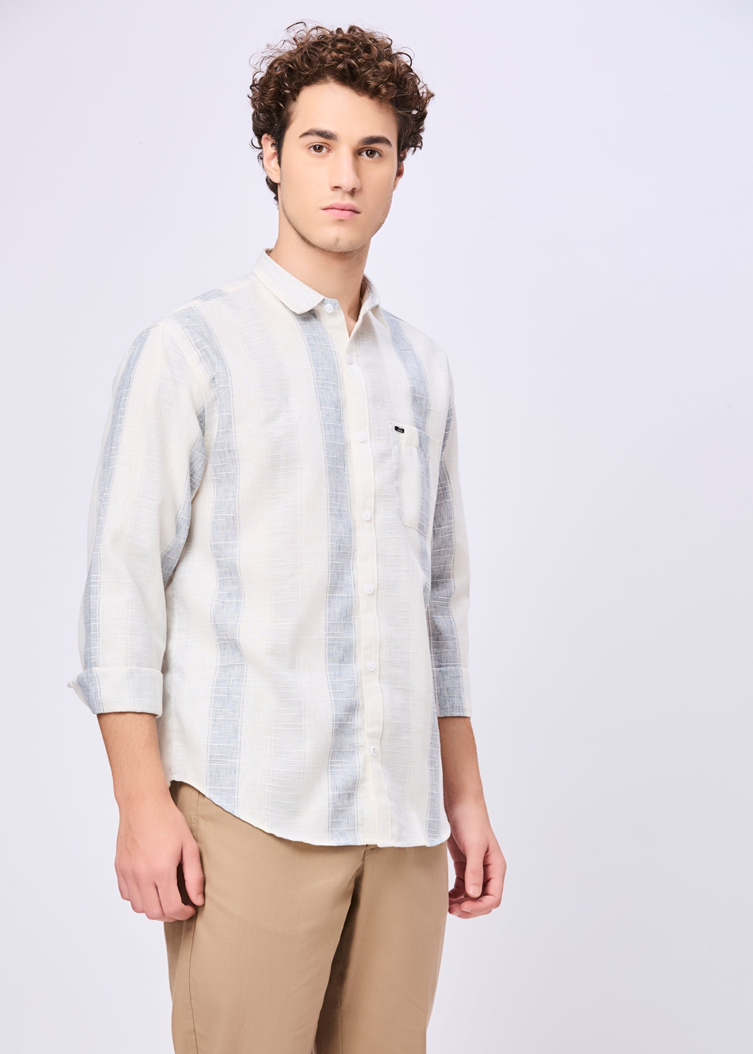 Foggy Striped Casual Shirt