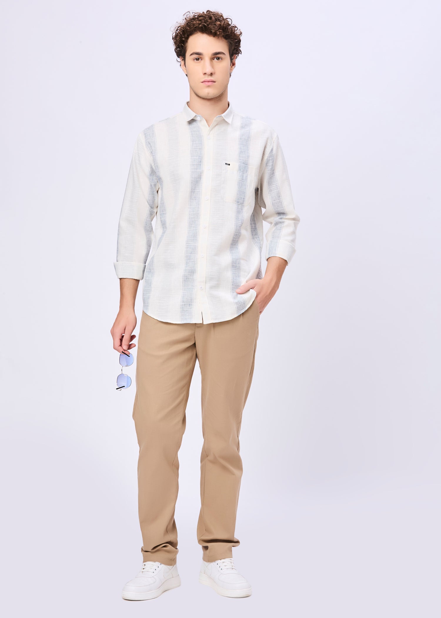 Foggy Striped Casual Shirt
