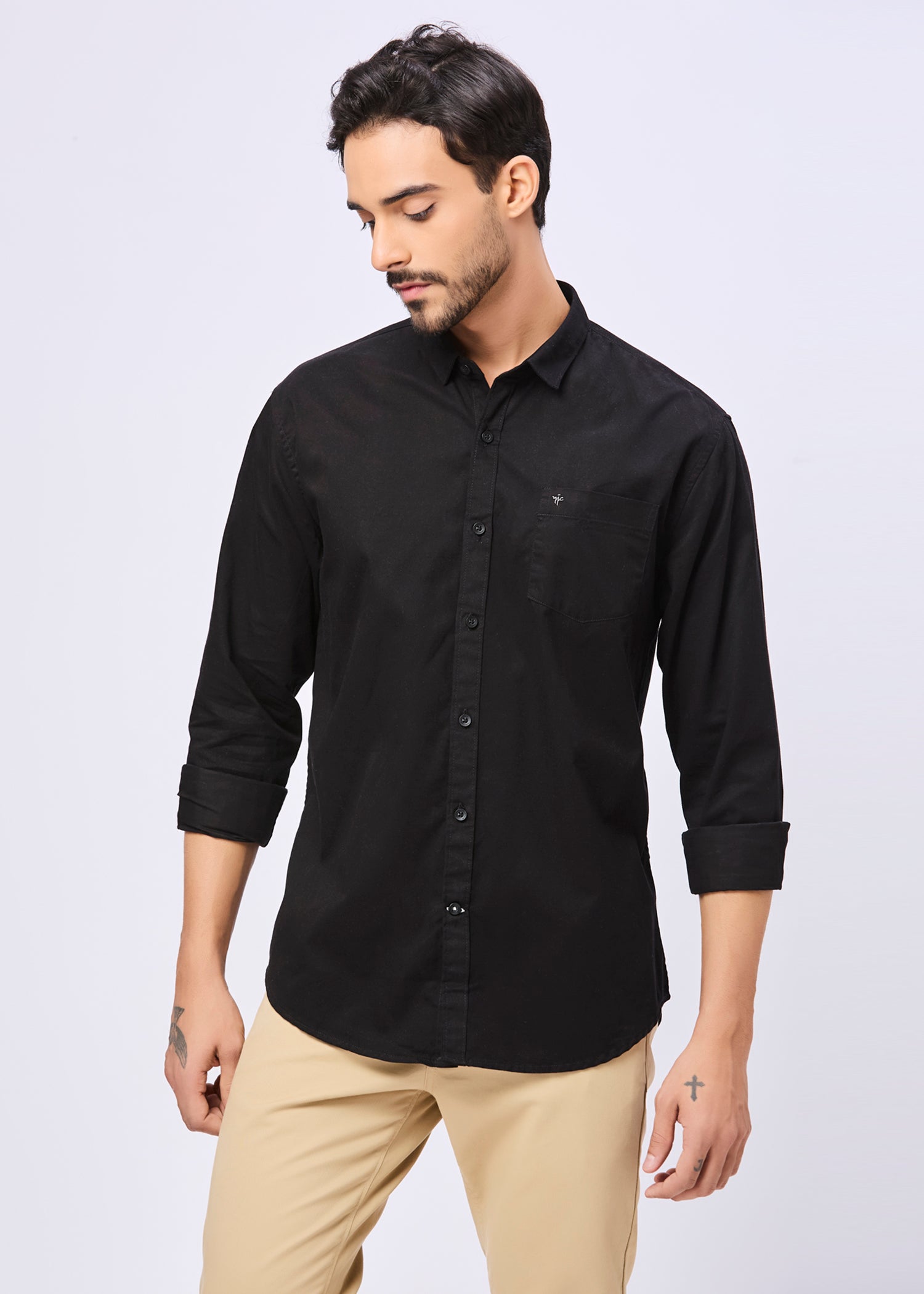 Thurman Solid Full Sleeve Shirt