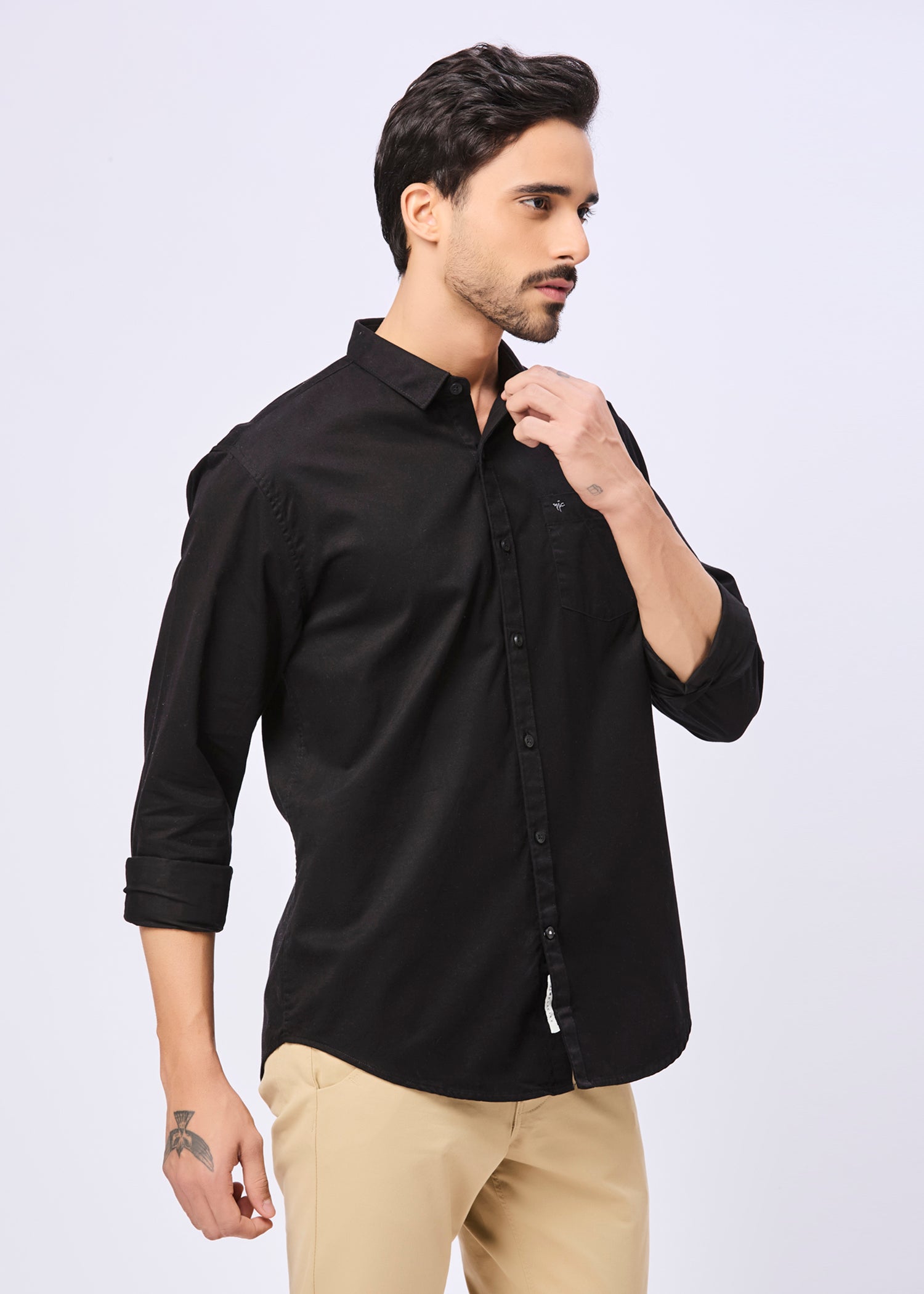 Thurman Solid Full Sleeve Shirt