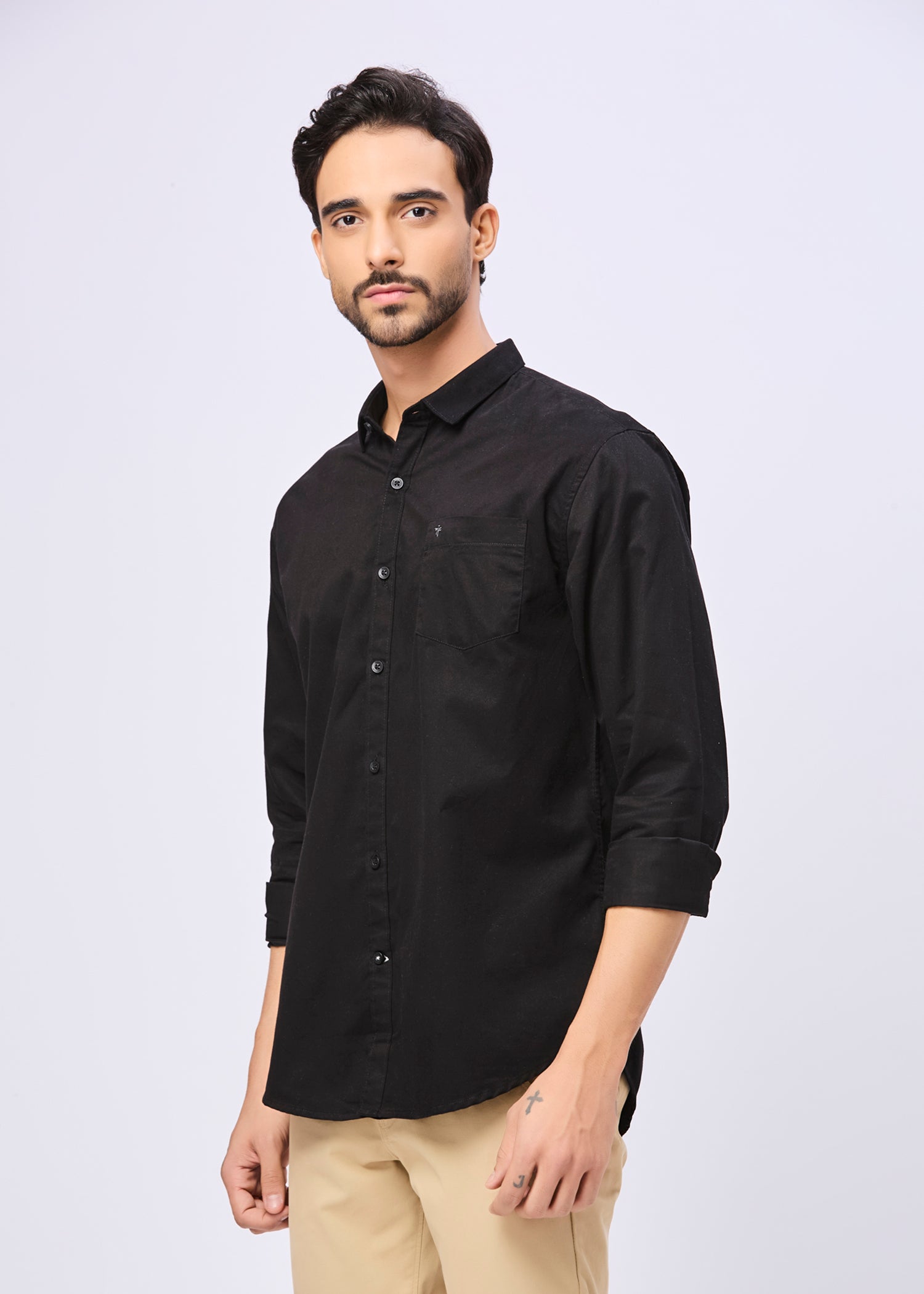 Thurman Solid Full Sleeve Shirt