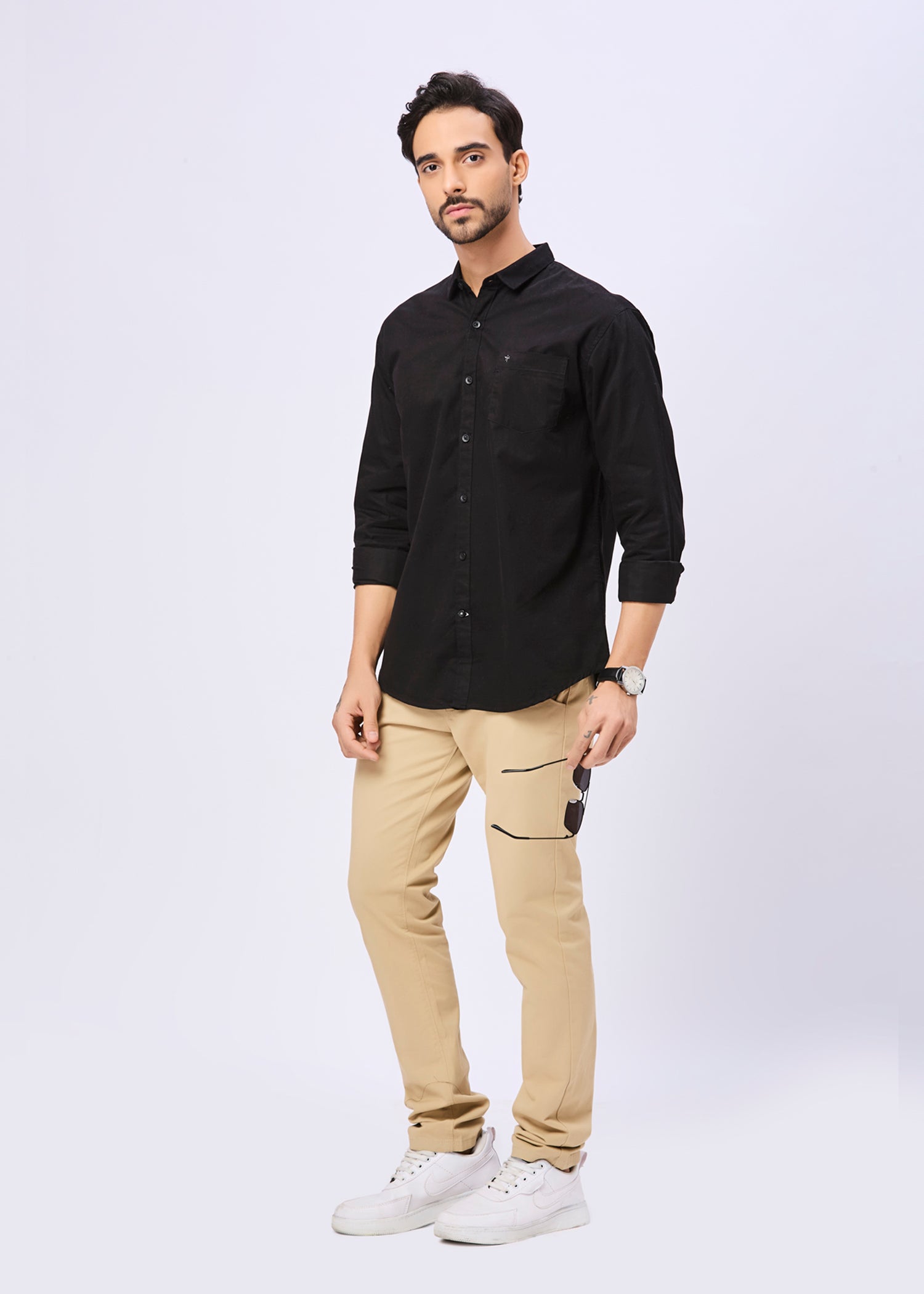 Thurman Solid Full Sleeve Shirt