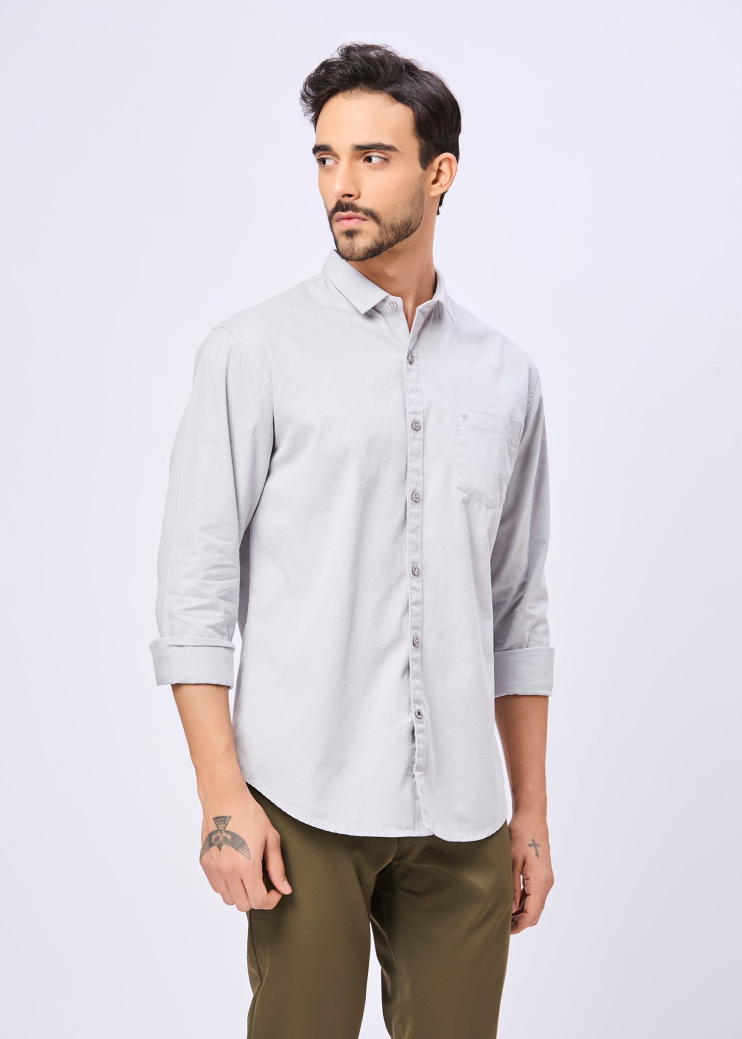 Thurman Solid Full Sleeve Shirt