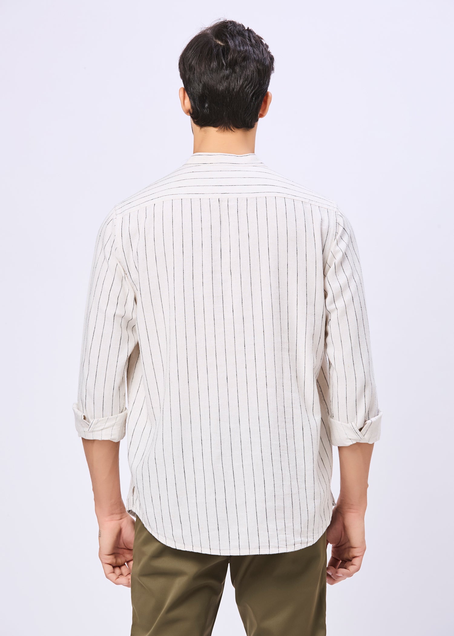 Newsome Striped Casual Kurta Shirt