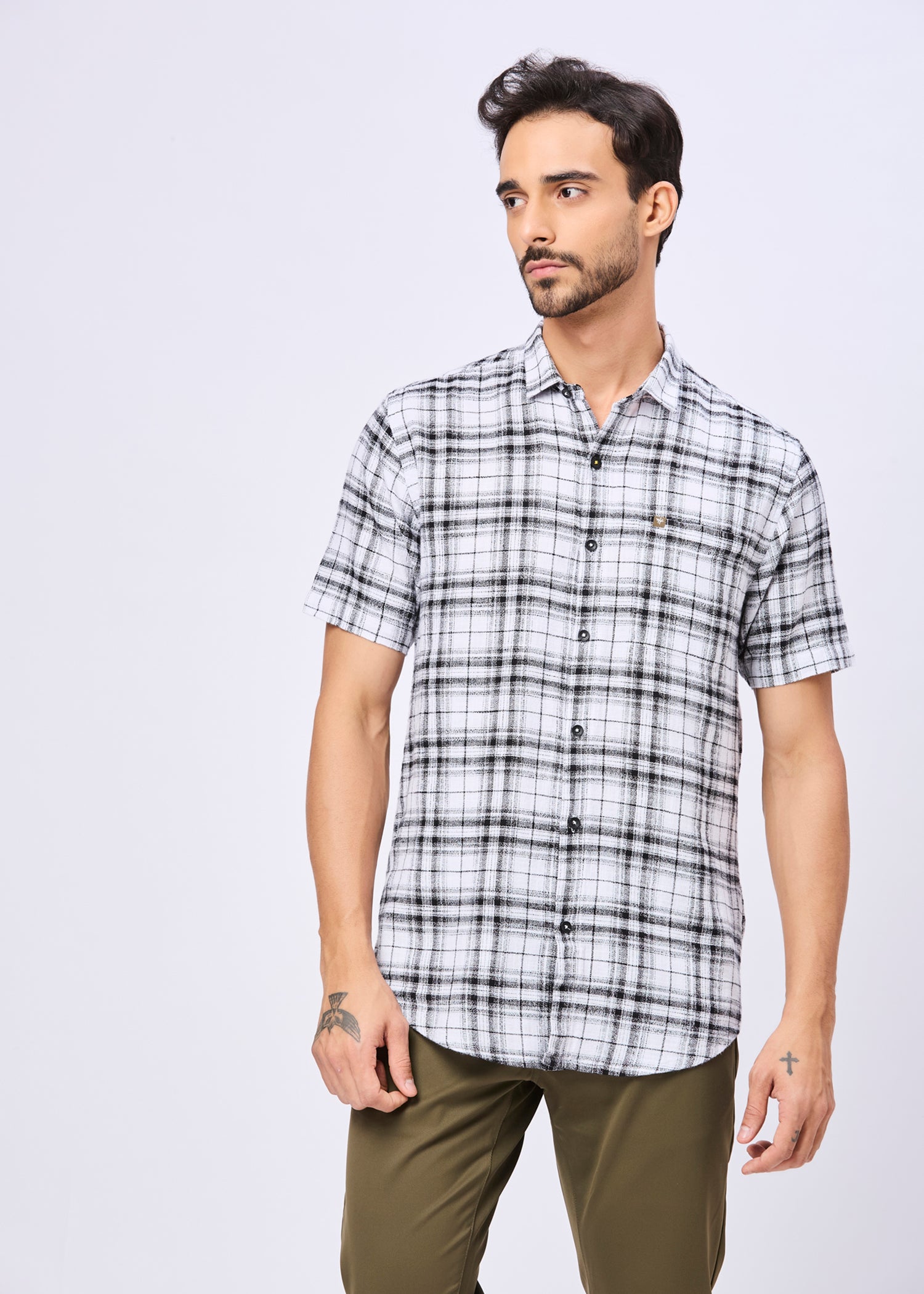 Howley Checked Half Sleeve Shirt