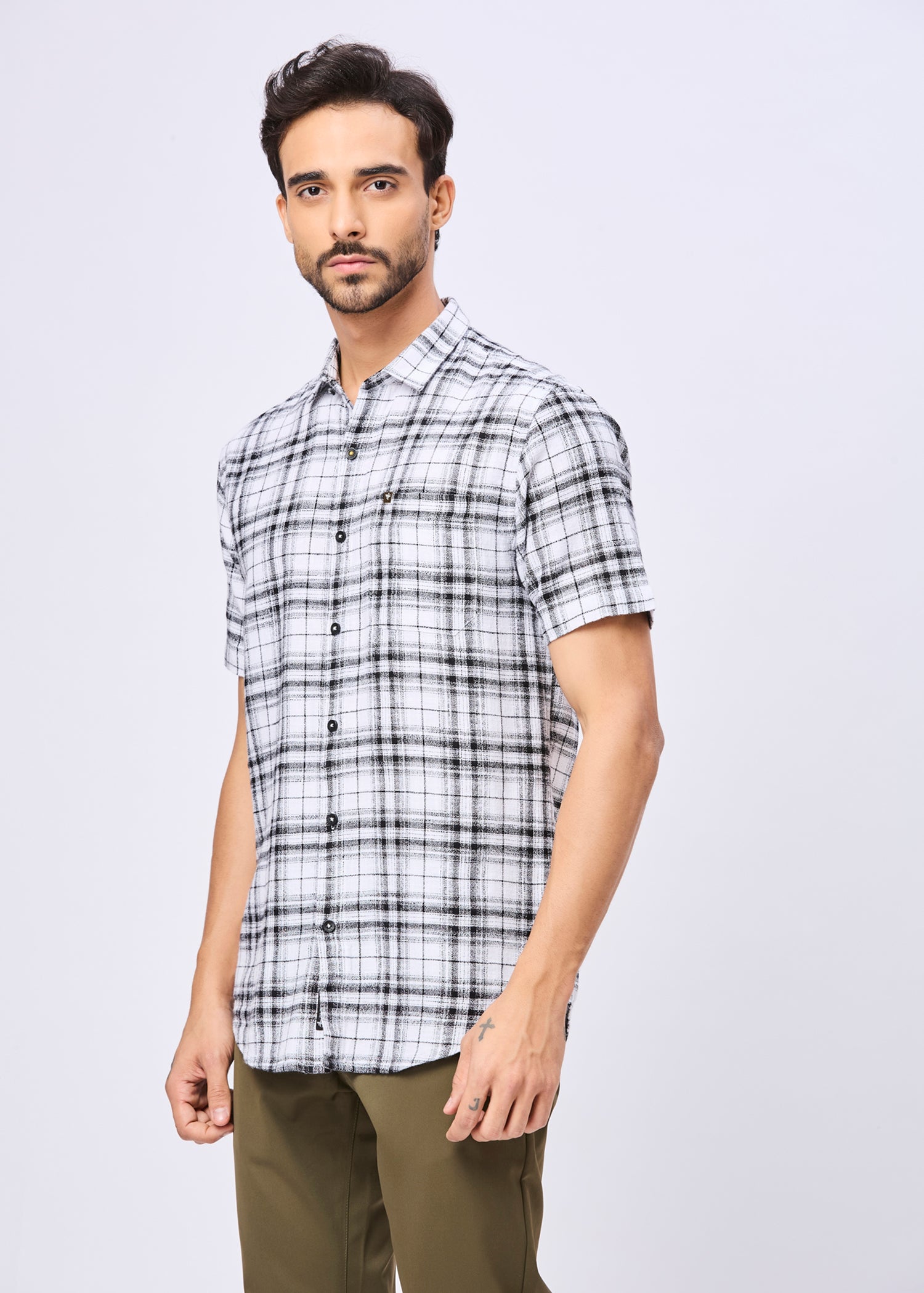 Howley Checked Half Sleeve Shirt