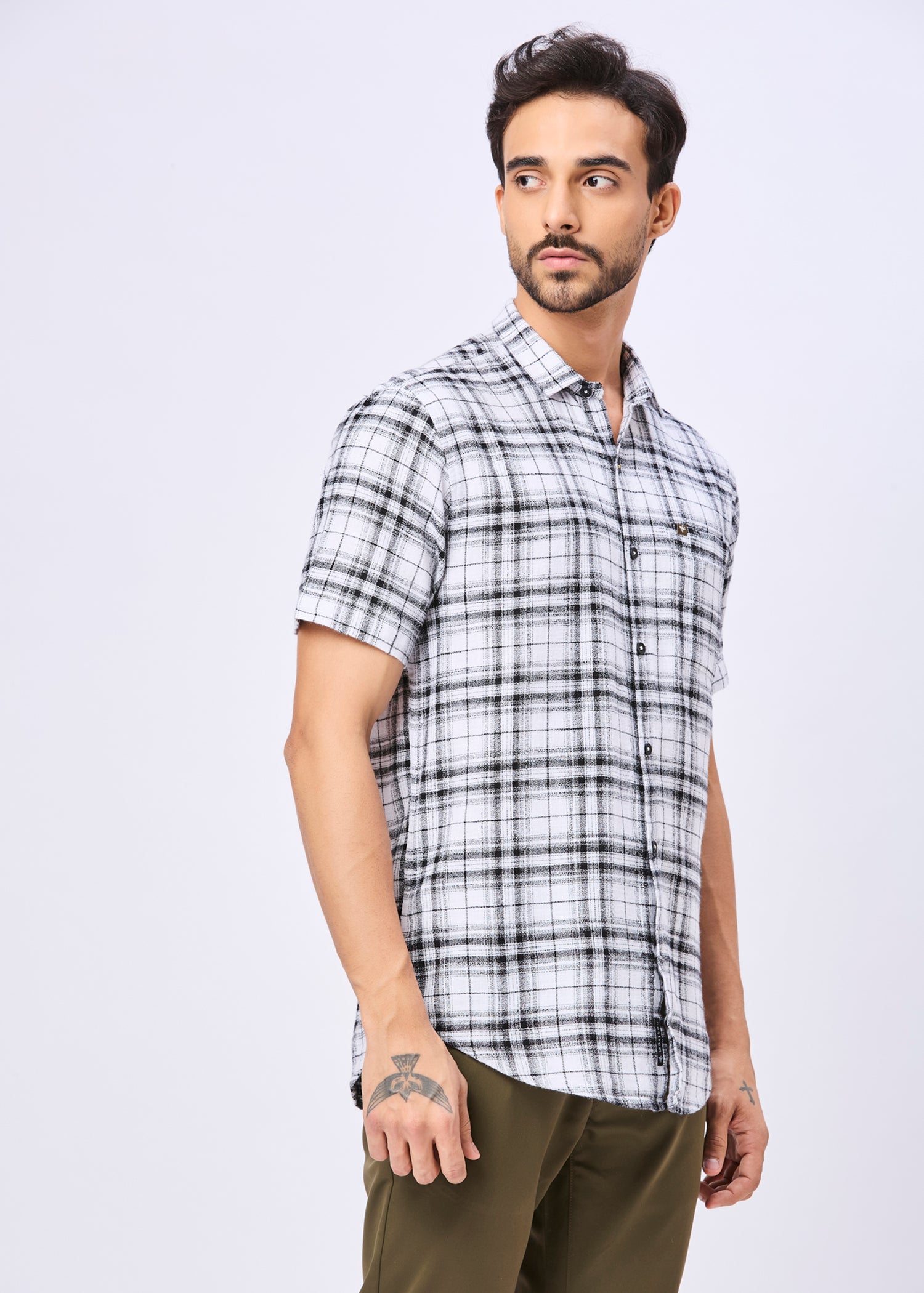 Howley Checked Half Sleeve Shirt