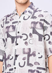 Blozis Abstract Printed Oversized Shirt