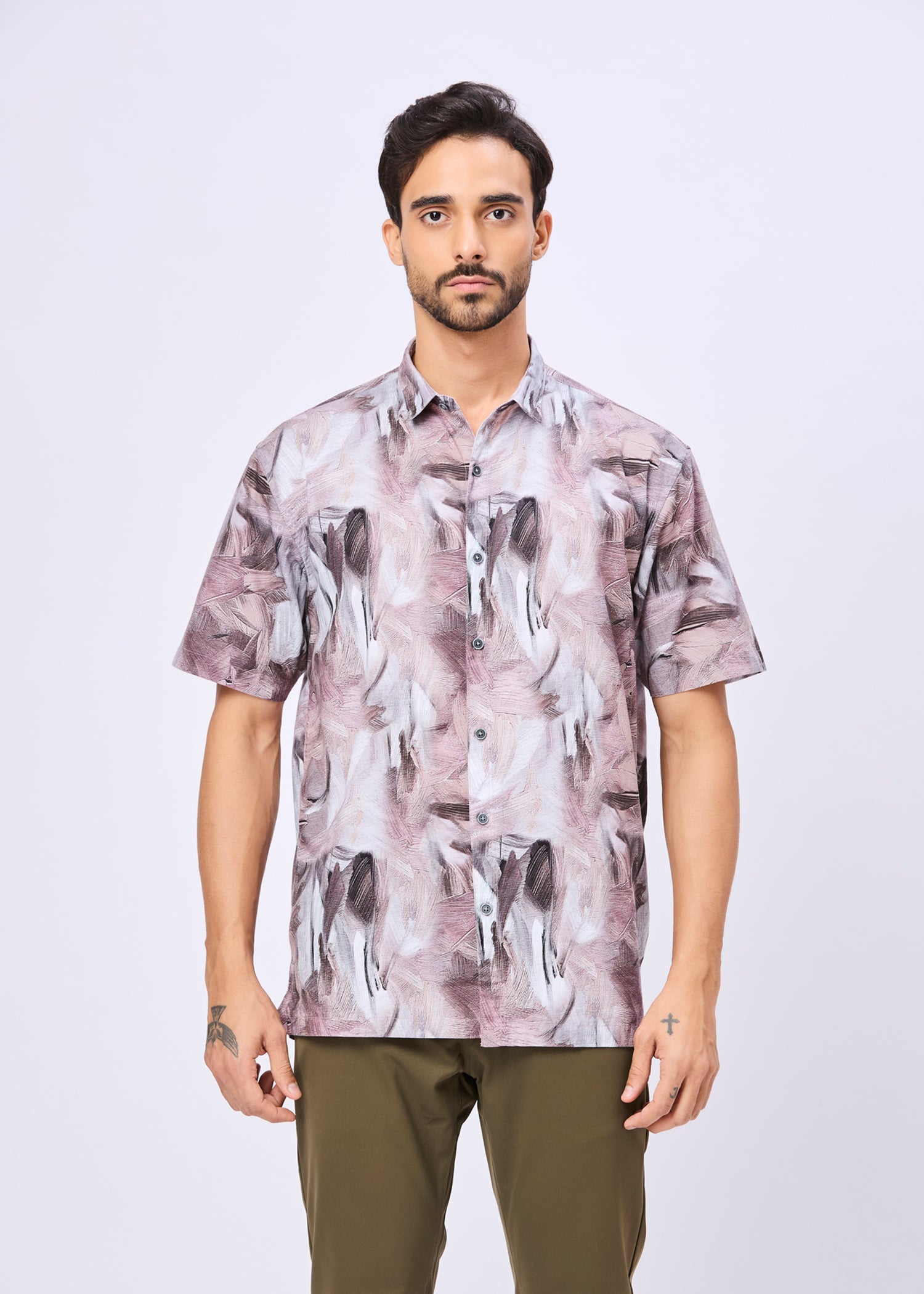 Aikman Abstract Printed Shirt