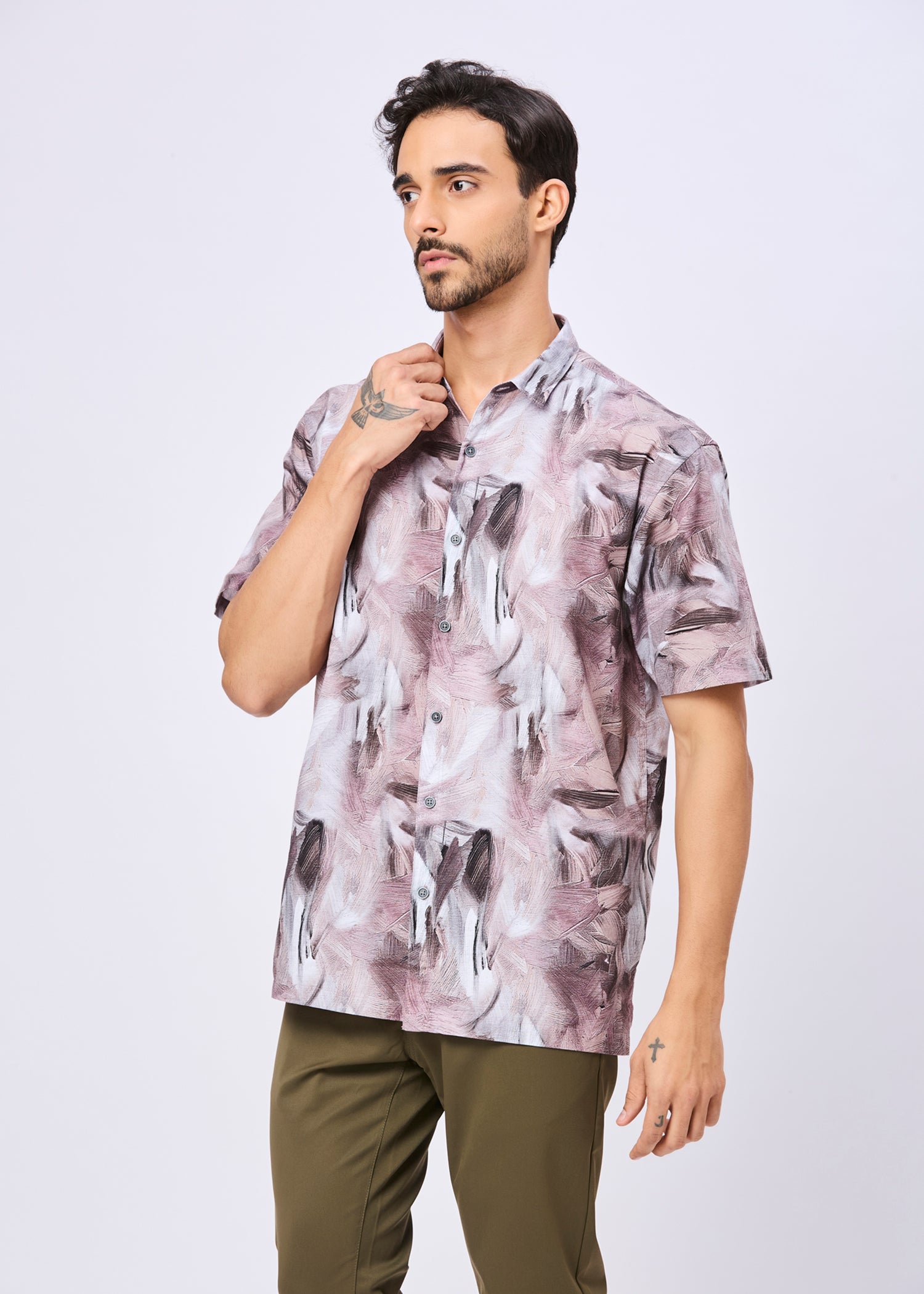 Aikman Abstract Printed Shirt