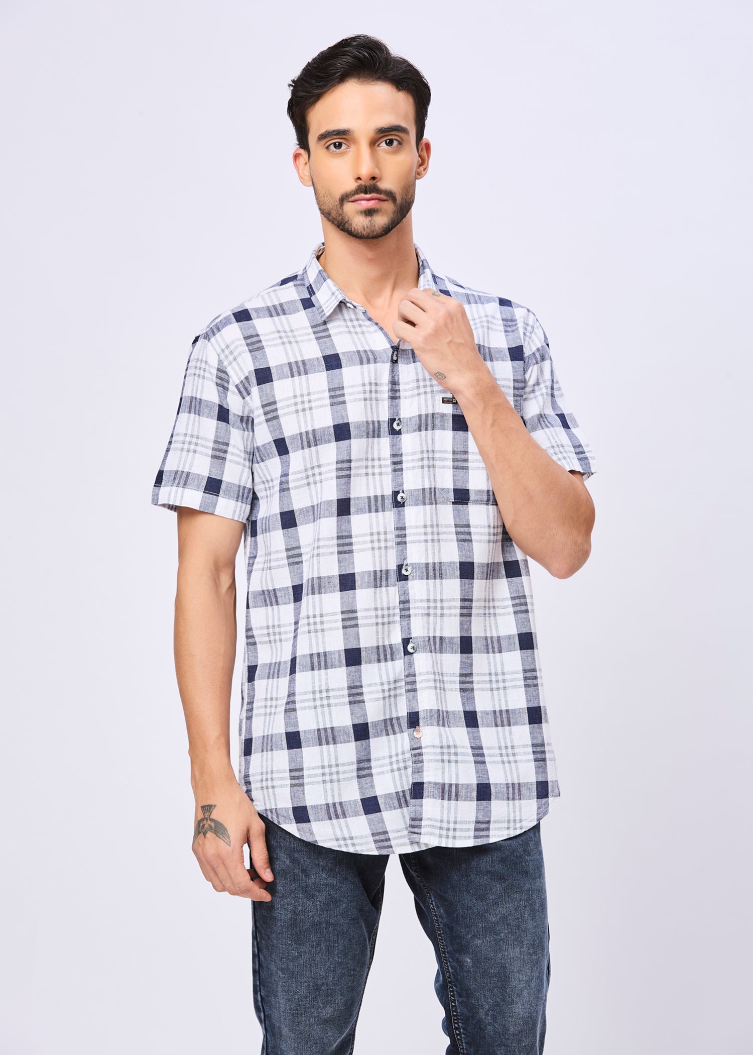 Bidwill Checked Half Sleeve Shirt
