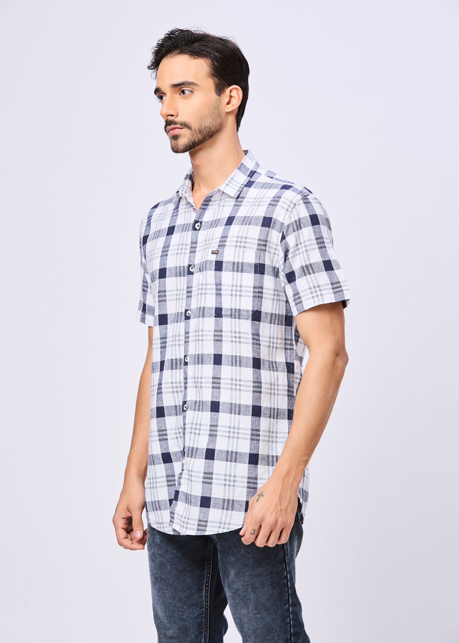 Bidwill Checked Half Sleeve Shirt