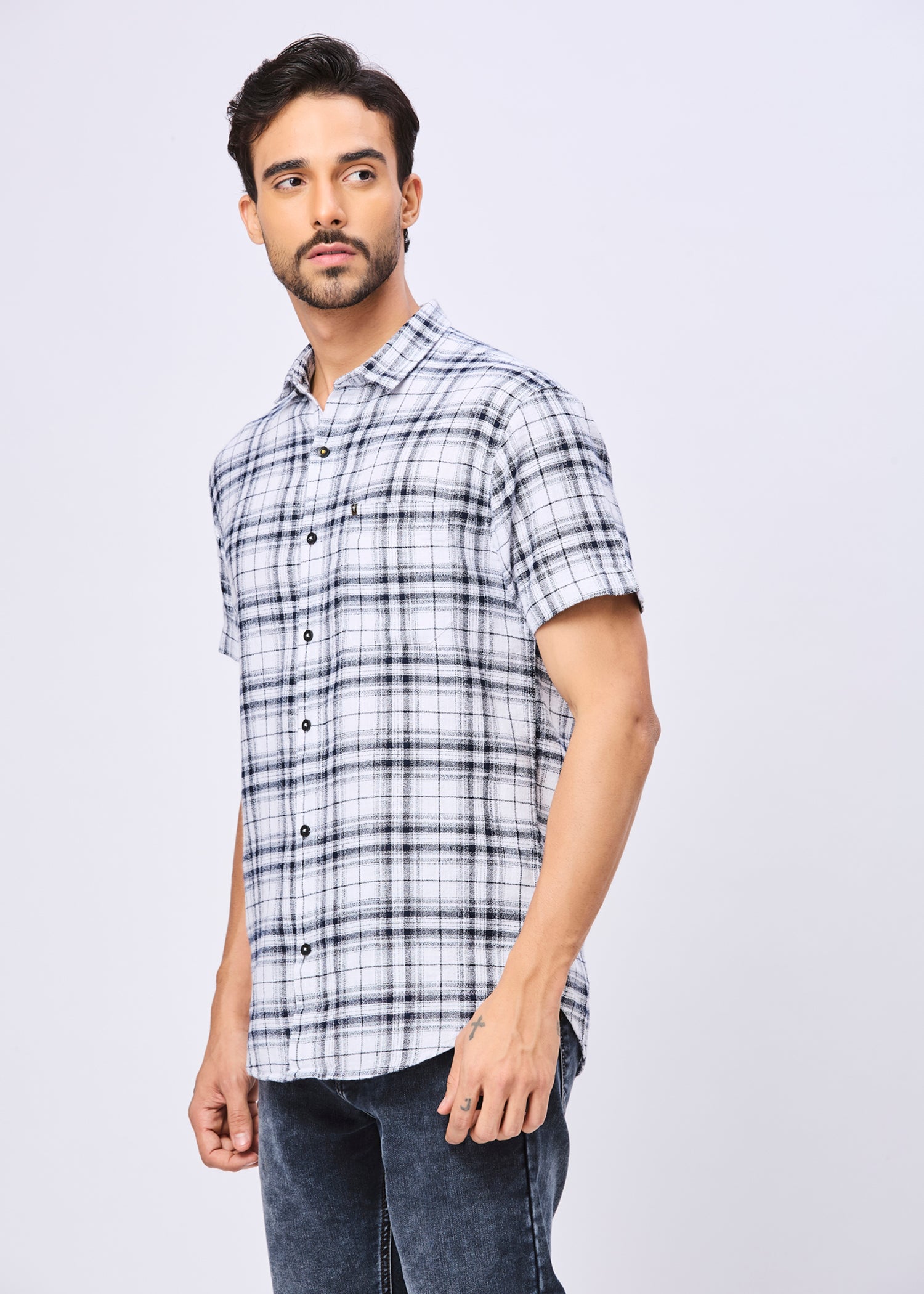 Howley Checked Half Sleeve Shirt