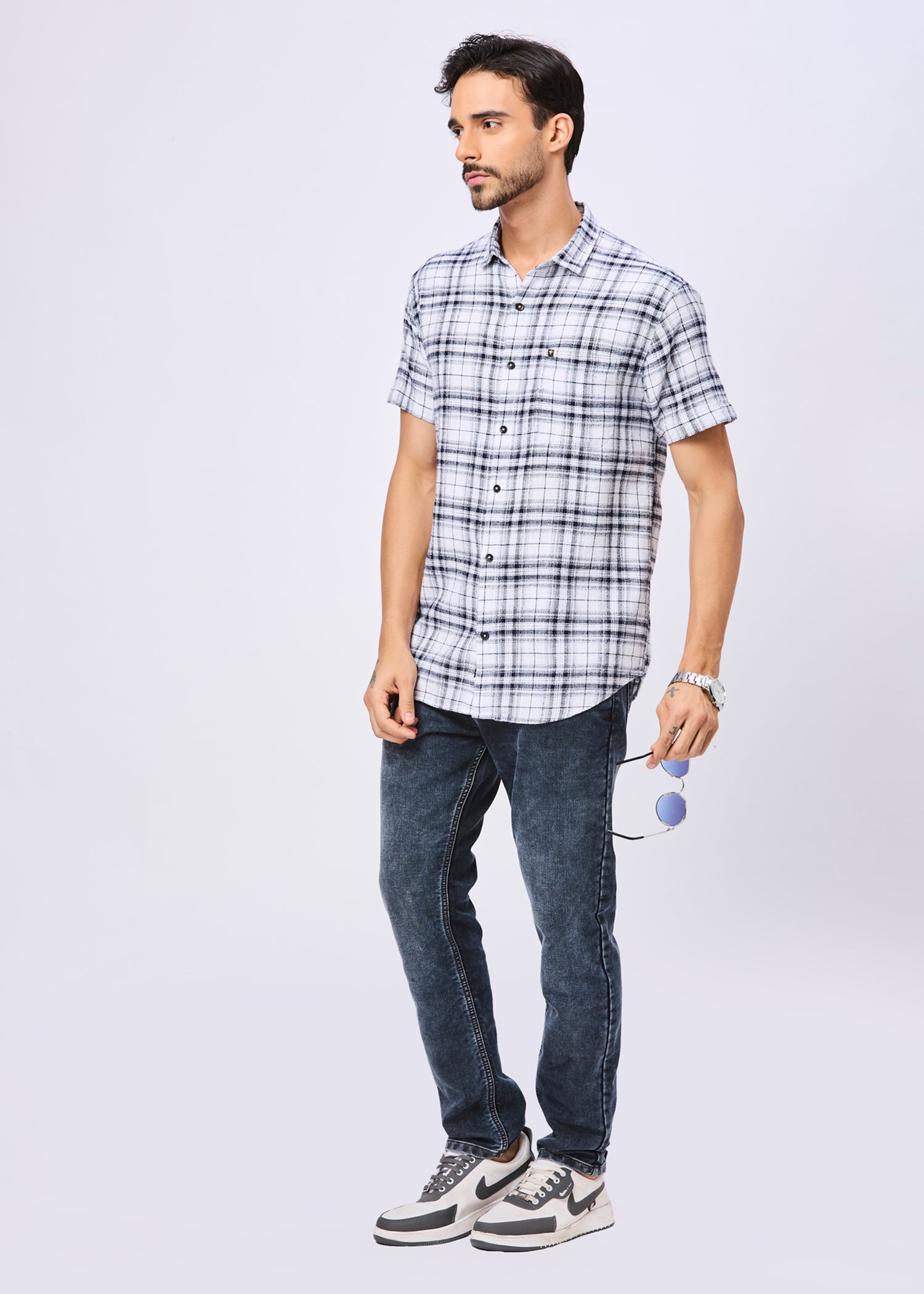 Howley Checked Half Sleeve Shirt
