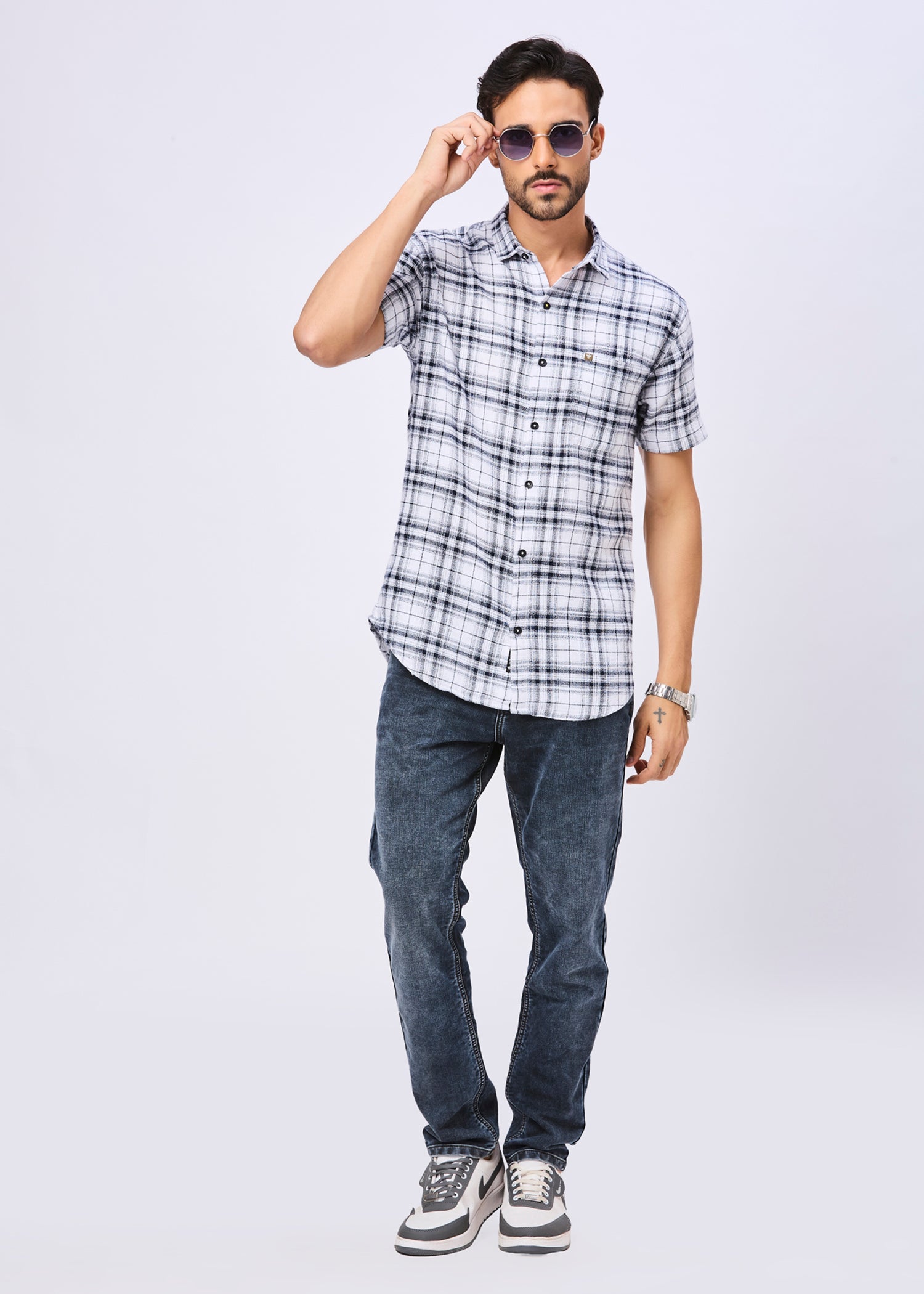 Howley Checked Half Sleeve Shirt