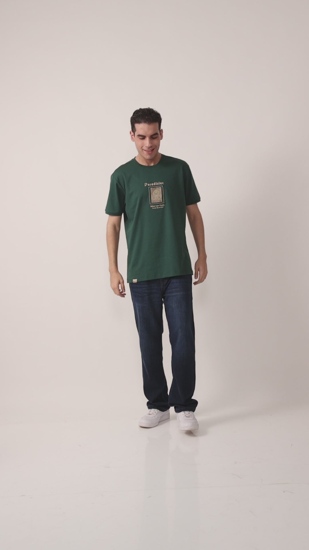 Load video: Viewer Round Neck T-Shirt for Men | Everyday Minimal Tee